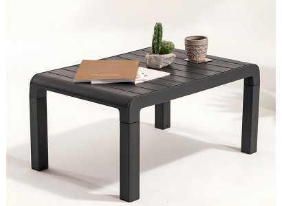 Grauer Moderner Gartentisch Luxuriöser Couchtisch Elegante Möbel