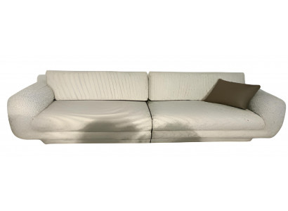 Stilvoller Beiger Dreisitzer Wohnzimmer Polster 3-Sitzer Edle Couch