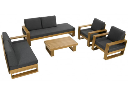 5-teiliges Sofagarnitur Set (3+2+1+1) mit Couchtisch – Für gemütliche Stunden