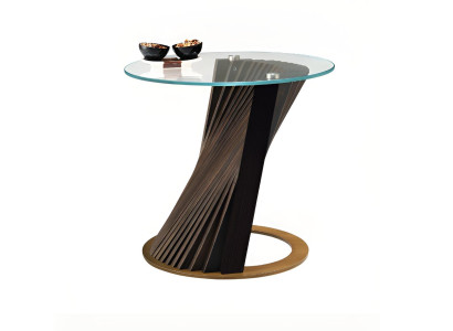 Exklusiver Beistelltisch Einzigartiges Design Wohnzimmer Glastisch