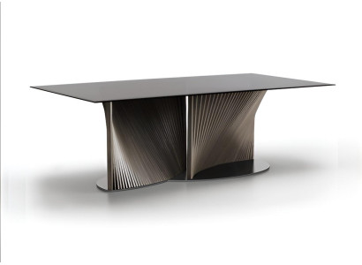 Designer Schwarzer Esstisch Luxuriöse Esszimmertische Holzfüße