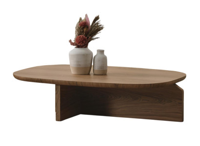 Eleganter Couchtisch aus Walnuss Holz mit modernem Design Hochwertig Möbel