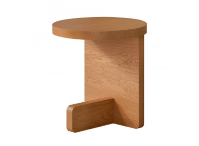 Moderner Beistelltisch aus Holz mit minimalistischer Form Hochwertig Möbel Braun
