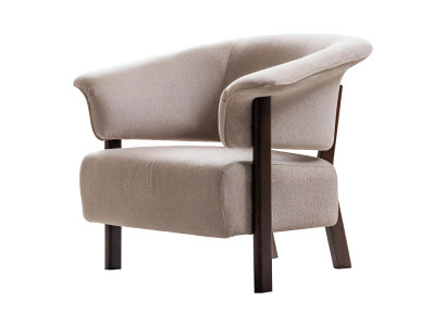 Elegantes Sessel im minimalistischen Design mit stilvollen Beinen