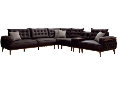 Ecksofa L-Form in elegantem Braun  stilvoller Komfort für Ihr Zuhause.