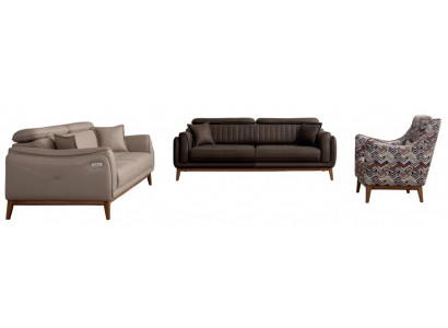 Designer Couchgarnitur Stilvolle 2x Polstersofas Moderner Sessel