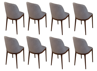 Stilvoller Stuhl-Set Moderne Küchenstühle Exklusive 8x Sitzstühle