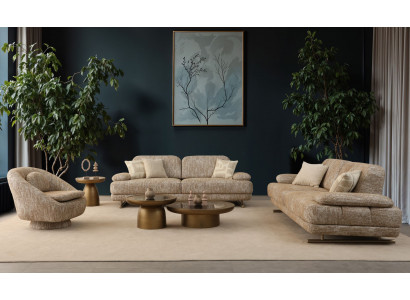 Wohnzimmer Set 3+3+1 Sitzer stilvoll & komfortabel