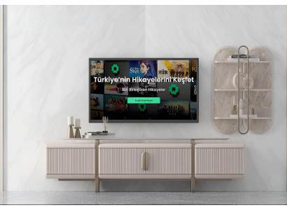 Beiges TV-Lowboard Designer Wohnzimmer TV-Board Holz TV-Ständer