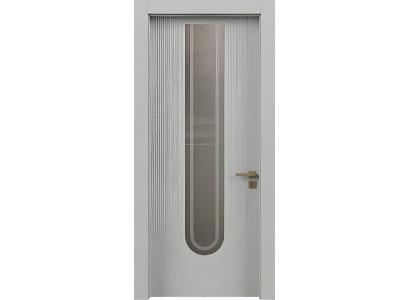Moderne Graue Einzeltür Stilvolle Haustüren Wohnungstüren PVC-Tür