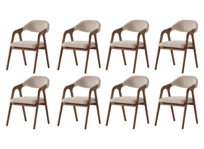 Elegantes Stuhl-Set Designer 8x Küchenstühle Polster Sitzstühle