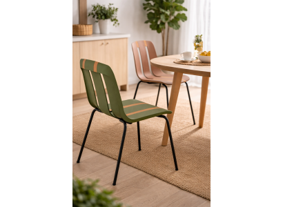 Designer Streifenstuhl Exklusive Sitzmöbel Robuste Kunststoffstühle