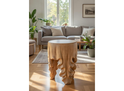 Eleganter Beistelltisch aus Holz für stilvolle Akzente im Raum