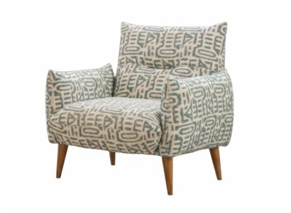 Designer Abstraktsessel Stilvoller Stoffsessel Wohzimmer Einsitzer