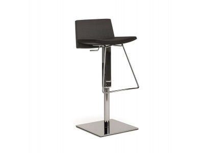 Luxuriöser Barhocker Designer Loungehocker Sitzmöbel Chromgestell