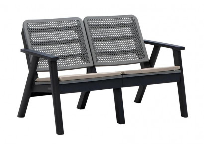 Stilvolle Gartenbank Designer Terrassenbank Luxuriöse Gartenmöbel