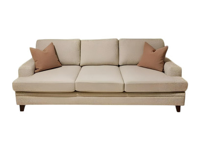 Bequemes, beiges 3-Sitzer-Sofa. Perfekt für dein Wohnzimme