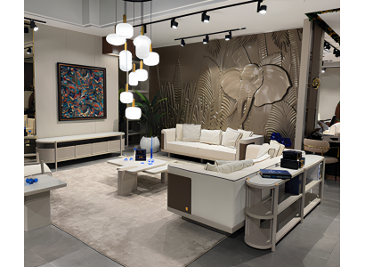 Moderne Weiße Wohnzimmer Couchgarnitur Designer TV-Lowboard Tisch