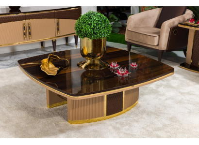Luxuriöser Couchtisch Brauner Sofatisch Designer Wohnzimmertische