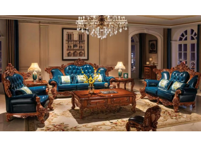 Ästhetische Wohnzimmer Klassische Sitzgarnitur Chesterfield Sofas