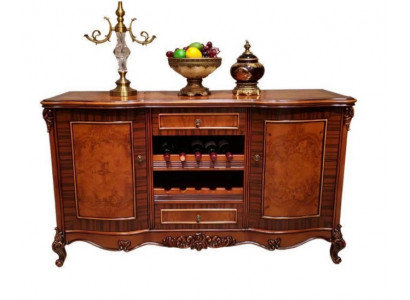 Klassisches Braunes Sideboard Wohnzimmer Anrichte Edles Buffet