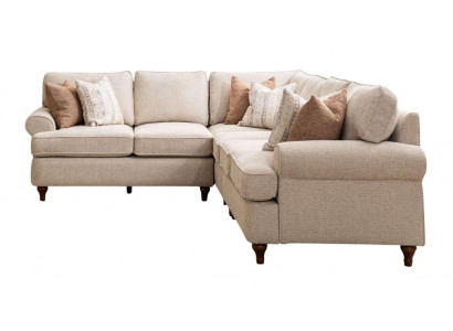 Beiges Ecksofa in L-Form – Modern, Komfortabel und Stilvoll für Ihr Zuhause