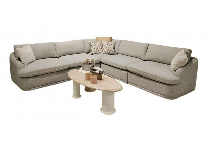 Grau Modulares Ecksofa in L-Form – Stilvoll und Bequem für Ihr Wohnzimmer