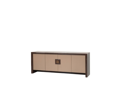 Exklusives Beiges Sideboard Designer Konsole Holz Anrichte Möbel