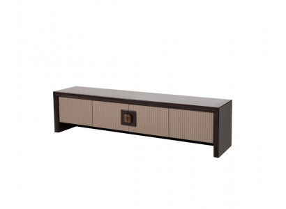 Moderner TV-Schrank Ablage Sideboard Wohnzimmer Edle Holz Konsole