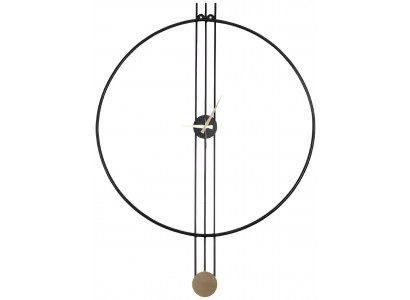 Moderne Wanduhr mit minimalistischer Struktur und eleganten Linien