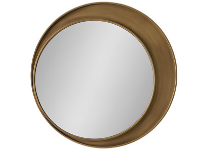 Eleganter Wandspiegel Stilvolle Metallumrandung Designer Glasspiegel