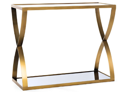 Eleganter Goldener Konsolentisch Wohnzimmer Moderne Ablagetische