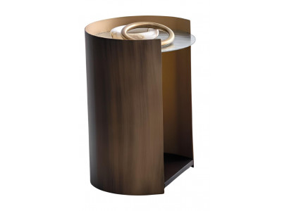 Stilvoller Beistelltisch Designer Metallrahmen Wohnzimmer Kaffeetisch