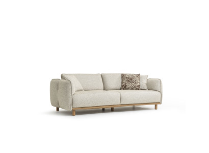 Elegantes 4-Sitzer Sofa in modernem Grauton für Ihr Wohnzimmer