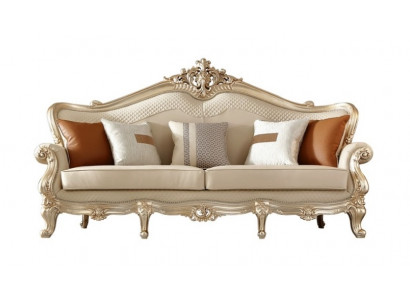 Klassische 3-Sitzer Ledercouch Stilvolles Wohnzimmer Ledersofa