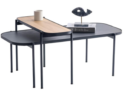 Eleganter Ablagetisch-Set Designer Couchtisch Moderner Beistelltisch