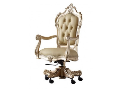 Luxuriöser Bürostuhl Designer Chesterfield Drehstuhl Ledersessel