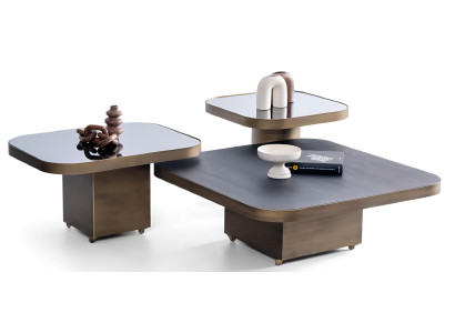 Eleganter Couchtisch-Set Moderne Kaffeetische Stilvolle Beistelltische