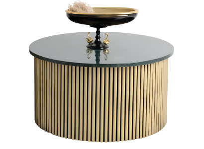 Exklusiver Couchtisch Designer Marmoroberfläche Luxuriöse Tische