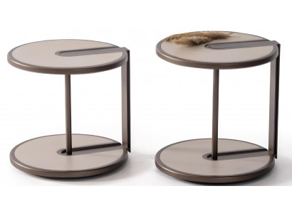 Beiger Beistelltisch-Set Edle Ablagetische Luxuriöser Kaffeetisch