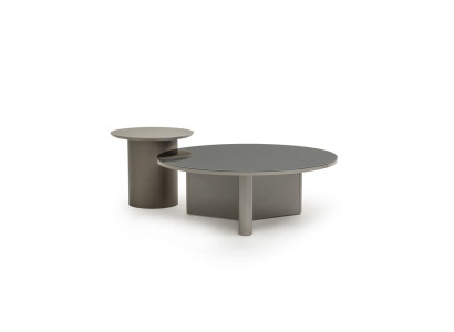 Elegantes 2-tlg. Set aus Couch- und Beistelltisch fürs Wohnzimmer
