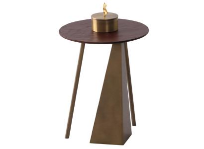 Beistelltisch im minimalistischen Stil mit geometrischer Form