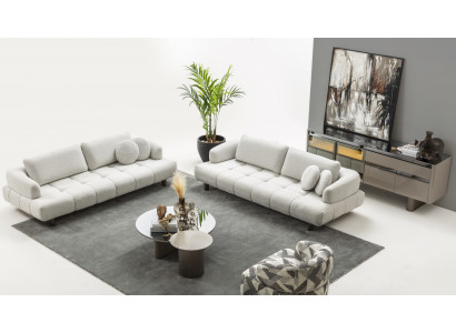 Wohnzimmer Set 5 tlg 2x 4 Sitzer Couchtisch Beistelltisch Konsolentisch