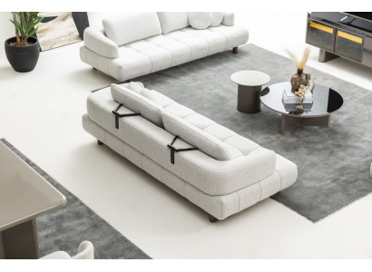 Komplettes Wohnzimmer-Set: Sitzmöbel Tische Lowboard & Essbereich
