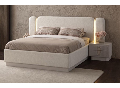 Designer Beige Nachtkommode Schlafzimmer Nachttisch Edle Holzmöbel