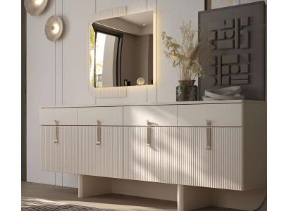 Moderner Konsolentisch mit Spiegel und eleganten Details Hochwertig Möbel