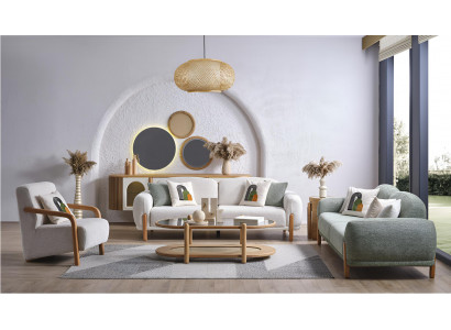 Bequemes Sofa-Set mit 2 Sofas – Modernes Design und Komfort Hochwertig Möbel