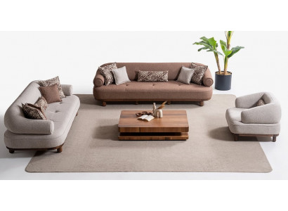 Luxuriöses Designer Sofaset 4+3+1 Sitzer Moderne Sofagarnitur