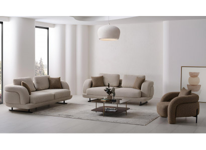 2 Sofas im modernen Design, komfortabel und stilvoll für Ihr Wohnzimmer