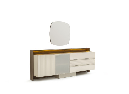 Design-Sideboard mit Spiegel – Viel Stauraum für Ihr Wohnzimmer